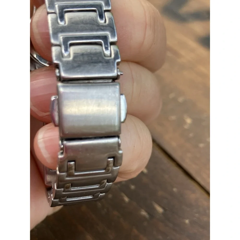 Skagen Denmark 695SSX Women's Stainless Steel Watch Silver Dial Date Quartz